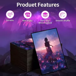 MTG Card Sleeves(Fantasy Lotus) Magic The Gathering Fantasy Black Lotus - Image 5