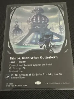 MTG Edge Of Eternities Uthros Titanischer Gotteskern Foil - Image 1