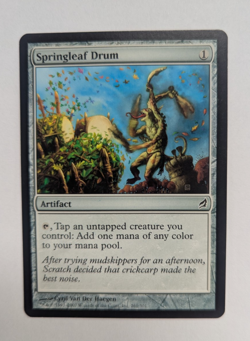 Magic Mtg Lorwyn Springleaf Drum heavily played - Image 1