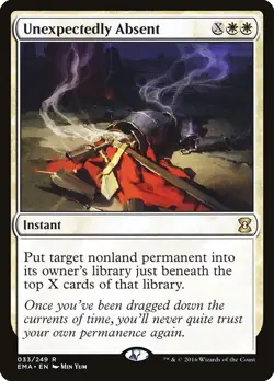 UNEXPECTEDLY ABSENT mtg NM-M Eternal Masters Rare - Image 1