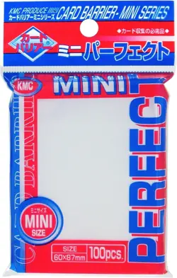 Perfect Barrier Mini Card Sleeves (100 sleeves), 60mm x 87mm Clear 791836754877 - Image 1