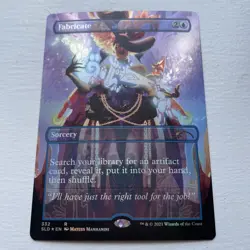 MTG Foil Fabricate Borderless Secret Lair Near Mint Condition - Image 1