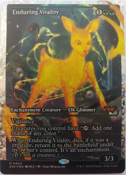 Enduring Vitality Fracture Foil Showcase English Duskmourn: House of Horror - Image 1