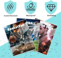 600 Counts Card Sleeves, Clear Baseball 600 Pack, Matte - Image 3