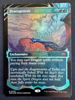🌈 Dracogenesis - Foil - Showcase Tarkir: Dragonstorm MTG (0402) - MINT - Image 1