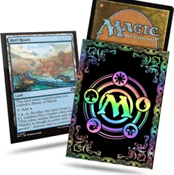 60CT MTG Card Sleeves, Textured Back Art Sleeve, Sleeves Matte Black - Image 1
