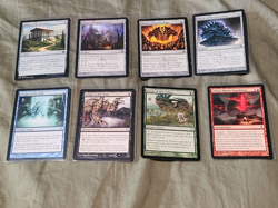 MTG Shrines x8 Shrine of Limitless Power,Shrine of Burning Rage,Genju of the Fal - Image 1