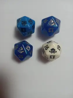 MTG 4 D20 Life Counters Spindown Die New Mint Eldritch Moon Amonkhet Dimir Guild - Image 1