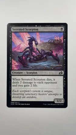 MTG Ikoria Lair of Behemoths Serrated Scorpion 099/274 Magic the Gathering - Image 1