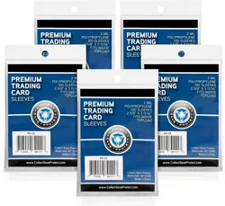 500 Premium Penny Sleeves - Ultra-Clear 2mil Trading Card Protectors Clear - Image 1