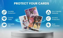 500 Premium Penny Sleeves - Ultra-Clear 2mil Trading Card Protectors Clear - Image 2
