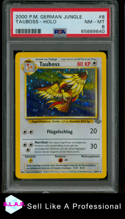 TAUBOSS POKEMON HOLO JUNGLE 8 2000 DEUTSCH PSA 8 - Image 1