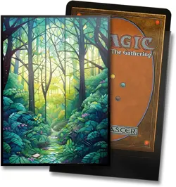 MTG Card Sleeves - Forest- Ultra Clear Front & Matte Finish Back, 100 Forest - Image 2
