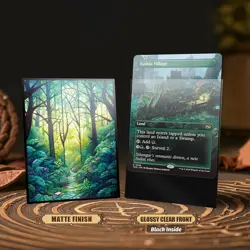MTG Card Sleeves - Forest- Ultra Clear Front & Matte Finish Back, 100 Forest - Image 3