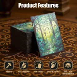 MTG Card Sleeves - Forest- Ultra Clear Front & Matte Finish Back, 100 Forest - Image 5