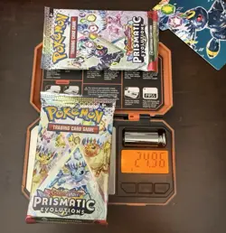 Heavy - Pokemon Prismatic Evolutions Pack Pokemon TCG New/Sealed 24.96g (pair) - Image 1