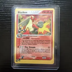 Pokemon TCG Blaziken EX Ruby & Sapphire Holo Holo Rare Card 3/109 - Image 1