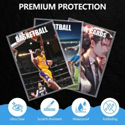 200ct Card Sleeves, Penny Sleeves for Trading Cards, 200 Pcs, Transparent - Image 2