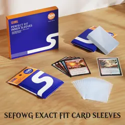 500 Pack Perfect Fit Card Sleeves, Inner Sleeves Ideal for 500 PCS, Clear - Image 5