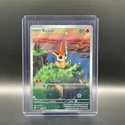 Pokemon Black Bolt & White Flare Victini #208 Black Star Scarlet Violet Promo - Image 1