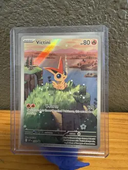 Pokemon Black Bolt & White Flare Victini #208 Black Star Scarlet Violet Promo - Image 1