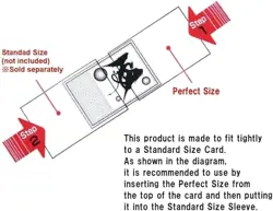 KMC 100 Pochettes Card Barrier Perfect Size Soft Sleeves, 3 Pack/Total Clear - Image 5