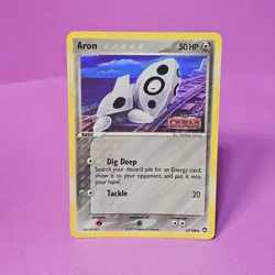Aron 42/108 Power Keepers Reverse Stamped Holo Pokemon Tomokazu Komiya - Image 1