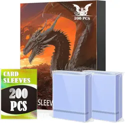 Card Sleeves for Standard Cards，Matte Baseball 200PS-66*91mm, Clear - Image 1