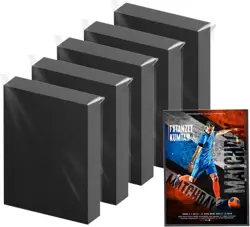 OHE 500 Counts Card Sleeves, Matte Black Baseball 500 Pack, - Image 1