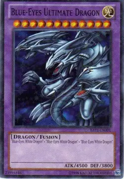 Yugioh! LP Blue-Eyes Ultimate Dragon - BATT-EN001 - Starfoil Rare - Unlimited Ed - Image 1
