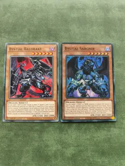 Yu-Gi-Oh! DABL-EN007 Bystial Saronir 1st Edition Super Rare + Common baldrake - Image 1