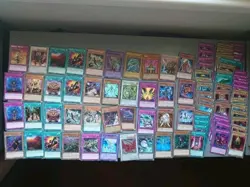 Yugioh 80 Card lot bundle includes rareU shiny stuff, exact as pictured YUG12 - Image 1