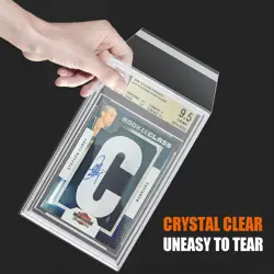 BGS Card Sleeves 100 Pack, for Graded Slabs Ultra Transparent - Image 3