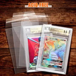 BGS Card Sleeves 100 Pack, for Graded Slabs Ultra Transparent - Image 5