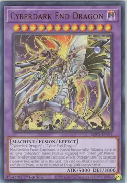 Cyberdark End Dragon NM 1st SDC5 (#1) Structure Deck: Cyber Strike Yugioh - Image 1