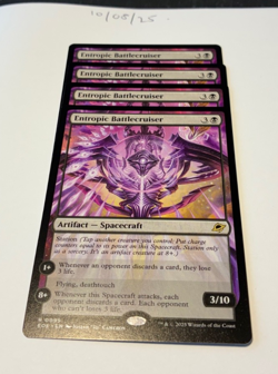 Magic the Gathering MTG Entropic Battlecruiser x4 Rare Cards NM/M Eternities - Image 1