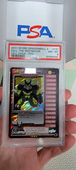 PSA 8 LIMITED FOIL Cell the Destroyer 137 Dragon Ball Z DBZ Personality Card - Image 3
