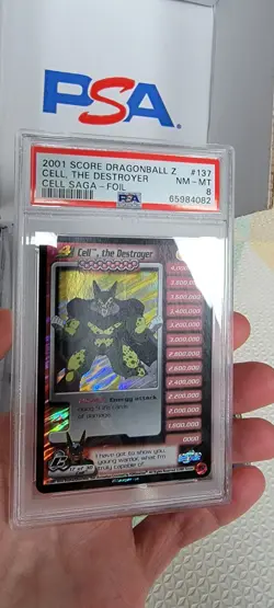PSA 8 LIMITED FOIL Cell the Destroyer 137 Dragon Ball Z DBZ Personality Card - Image 4