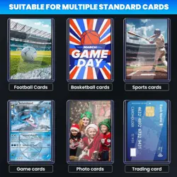 200 PCS Card Sleeves Toploads for 100 Hard + 100 Soft Sleeves, Clear - Image 4