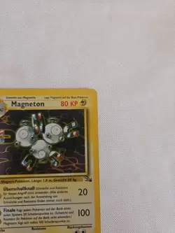 Pokemon TCG Magneton Fossil Holo Card 11/62 Unlimited Holo Rare - Image 3