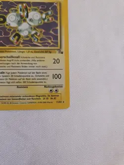 Pokemon TCG Magneton Fossil Holo Card 11/62 Unlimited Holo Rare - Image 4