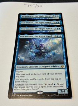 Magic the Gathering MTG Mm'menon, the Right Hand x4 Rare Cards NM/M Eternities - Image 1
