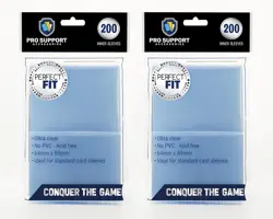 Pro Support 400 Premium Ultra Clear Standard Size Card 400 Sleeves, - Image 1