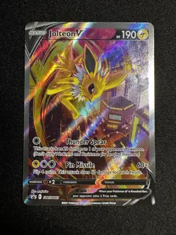 Jolteon V & VMAX SWSH184 SWSH: Sword & Shield Promo Cards Holo NM - Image 3