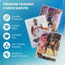 100 Premium Penny Sleeves - Ultra-Clear 2mil Trading Card Protectors Clear - Image 5