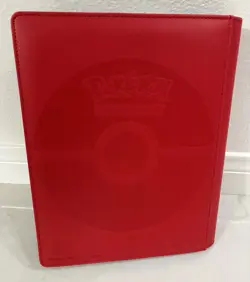 Ultra Pro Pokemon TCG Charizard 9 Pocket Leather Binder Red 360 Card Capacity 74427161613 - Image 2