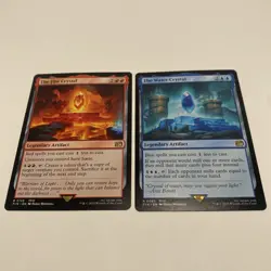 2025 MTG FINAL FANTASY LOT 2 CARD RARE. THE FIRE CRYSTAL & THE WATER CRYSTAL - Image 1