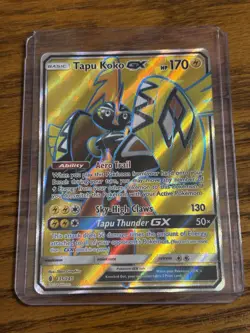 Pokemon TCG Tapu Koko GX Full Art Ultra Rare Card Guardians Rising 135/145 2017 - Image 1