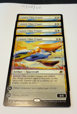 Magic the Gathering MTG Lumen-Class Frigate x4 Rare Cards NM/M Eternities - Image 1