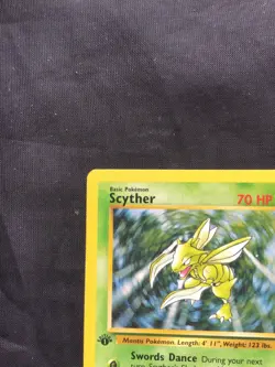 Pokemon Cards: 1st Edition Jungle Rare: Scyther 26/64 - Image 2